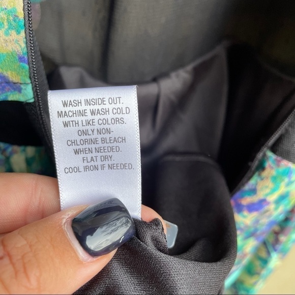 **Princess Vera Wang Teal and black mesh sleeveless dress size 5 - Picture 9 of 9